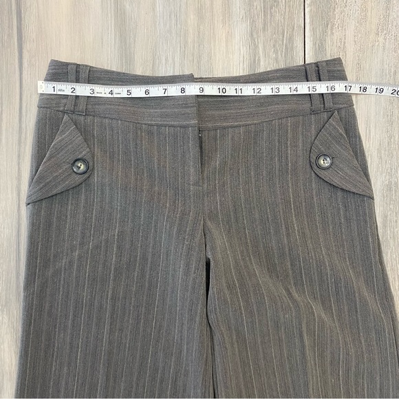2 Piece Suit Single Breasted Blazer with Culottes Grey Pinstripe Size 9 - Picture 15 of 16